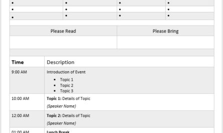 Annual Meeting Agenda Template 1