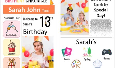 Birthday Party Celebration Brochure