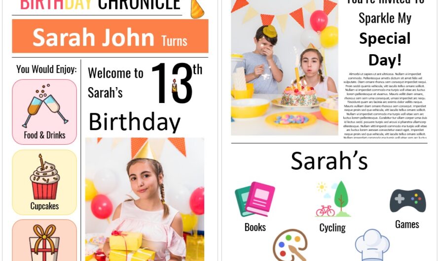 Free Birthday Party Invitation Templates