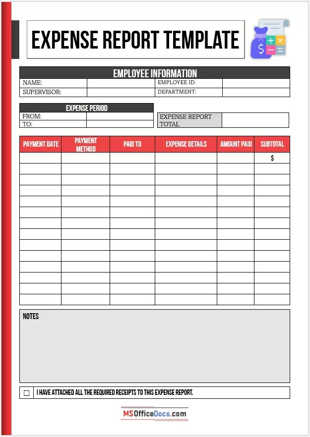 Expense Report Template 02