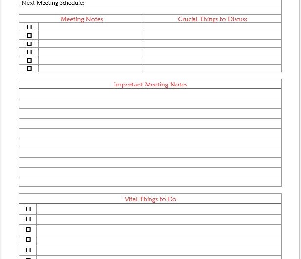 Free Creative Meeting Agenda Templates