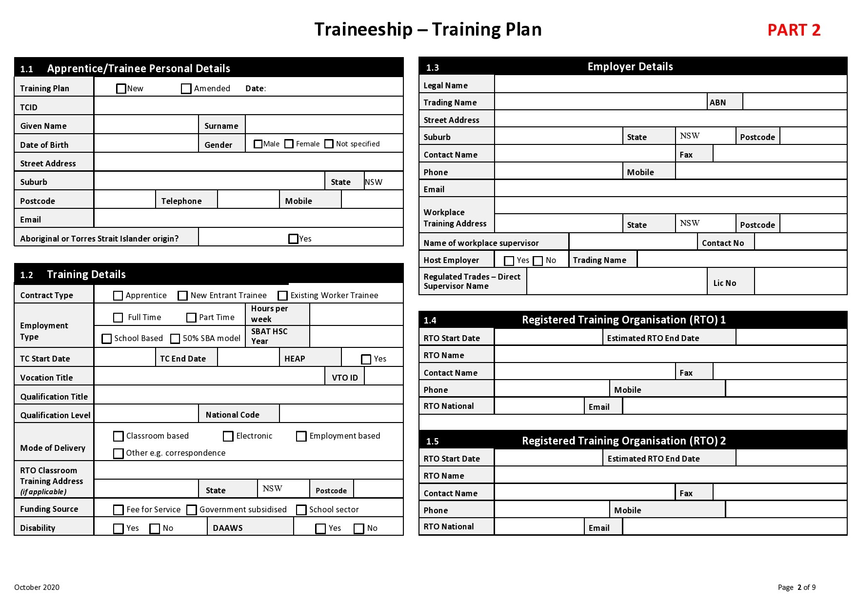 Training Plan Template 07