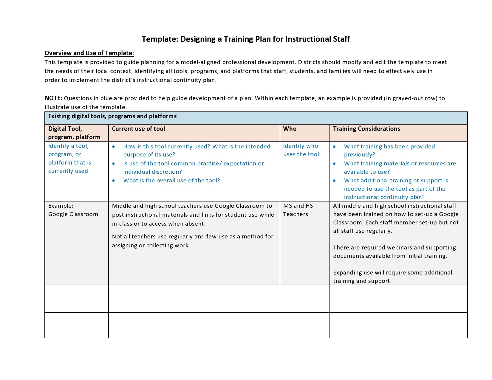 Training Plan Template 15