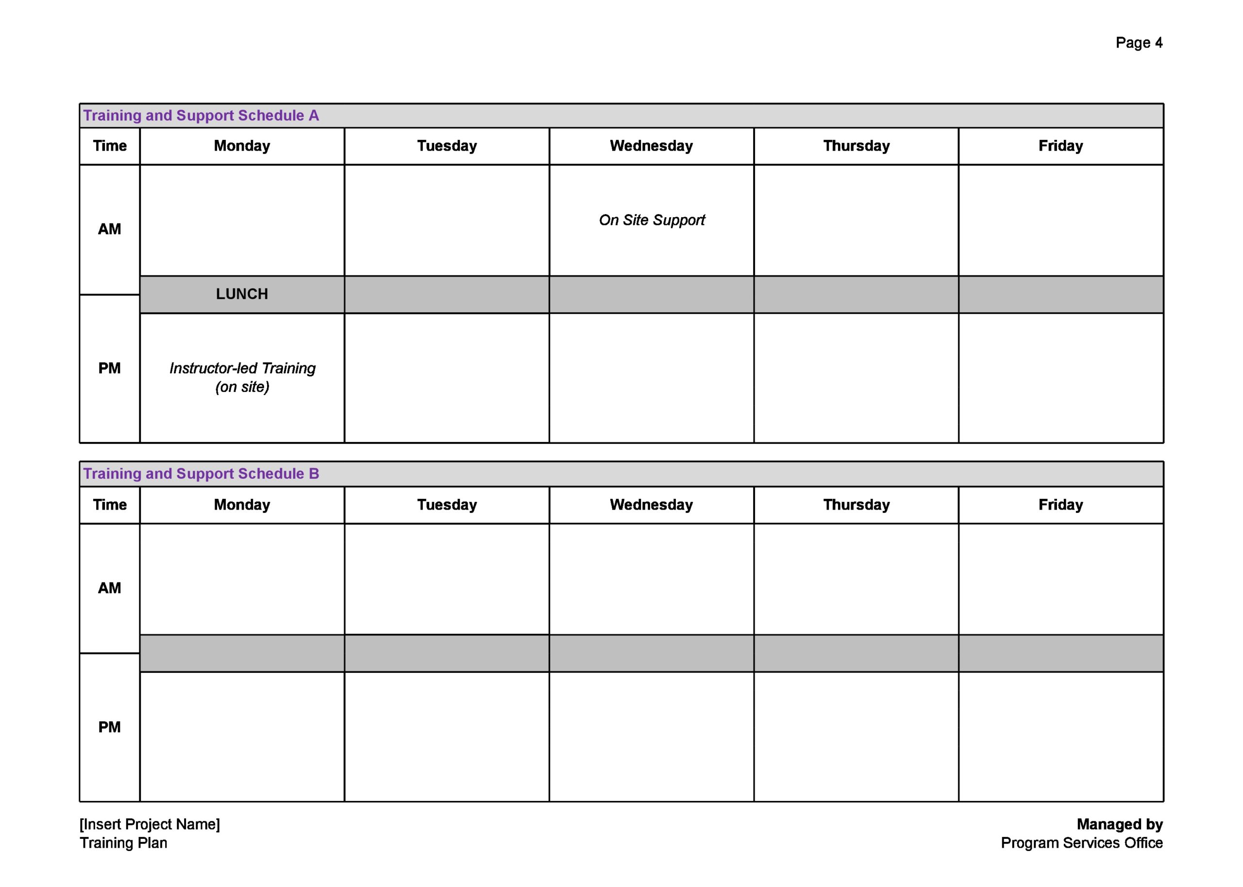 Training Plan Template 24
